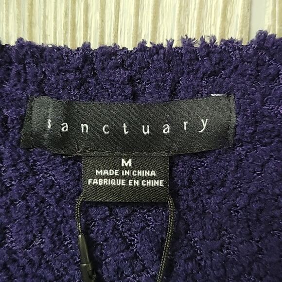 Sanctuary V Neck Knit Sweater Dark Grape Womens Size Medium NWT - Picture 4 of 12
